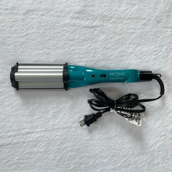 BedHead Other - TIGI Bed Head Wave Artist Deep Waver Teal Gray BH305 Hair Curler Crimper Works